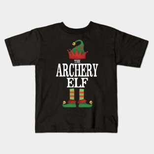 Archery Elf Matching Family Group Christmas Party Pajamas Kids T-Shirt